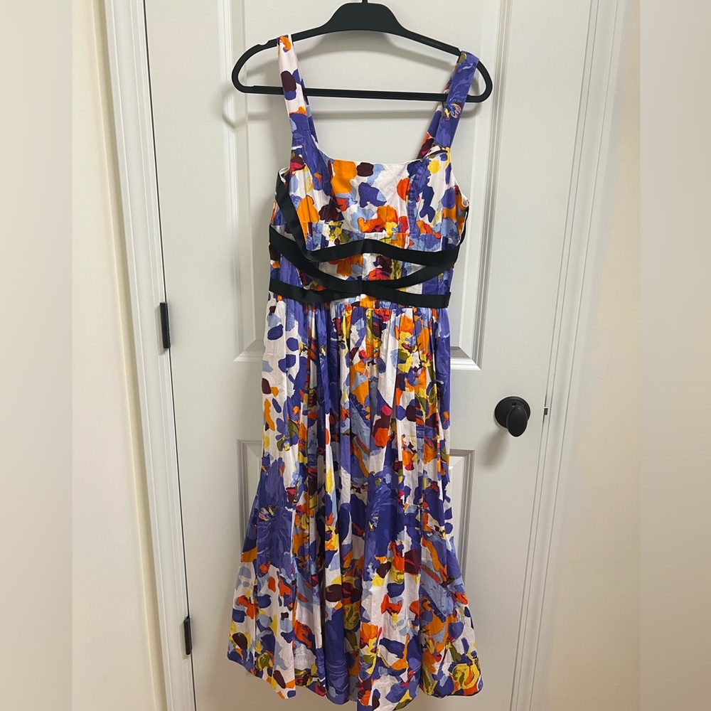 Printed Anthropologie dress